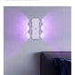 Surface-mounted indoor six-eye LED wall lamp, modern minimalist three-color background, hallway, bedroom, bedside lamp