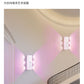 Surface-mounted indoor six-eye LED wall lamp, modern minimalist three-color background, hallway, bedroom, bedside lamp