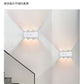 Surface-mounted indoor six-eye LED wall lamp, modern minimalist three-color background, hallway, bedroom, bedside lamp