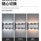 Surface-mounted indoor six-eye LED wall lamp, modern minimalist three-color background, hallway, bedroom, bedside lamp