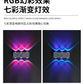 Surface-mounted indoor six-eye LED wall lamp, modern minimalist three-color background, hallway, bedroom, bedside lamp