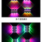 Surface-mounted indoor six-eye LED wall lamp, modern minimalist three-color background, hallway, bedroom, bedside lamp