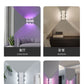 Surface-mounted indoor six-eye LED wall lamp, modern minimalist three-color background, hallway, bedroom, bedside lamp