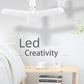 Super Bright B22 E27 2 3 4 Leaf Fan Blade 60W 6000LM Led Lamp Deformable Light fan blade led bulb