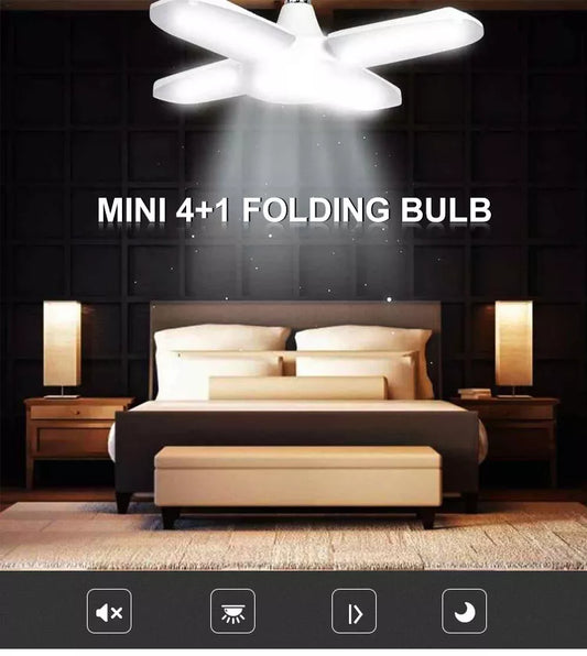 Mini 4+1 fan blade bulb led deformable lamp folding lamp led bulbs