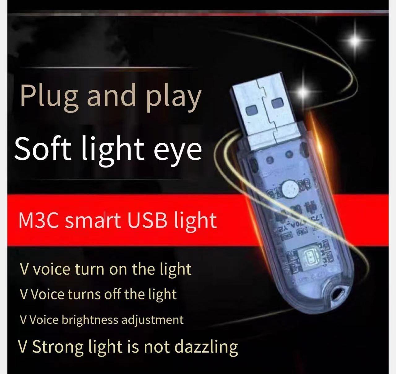 2022 New USB Voice Control 7 colors Smart night lamp