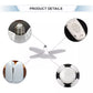Mini 4+1 fan blade bulb led deformable lamp folding lamp led bulbs