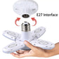 Mini 4+1 fan blade bulb led deformable lamp folding lamp led bulbs