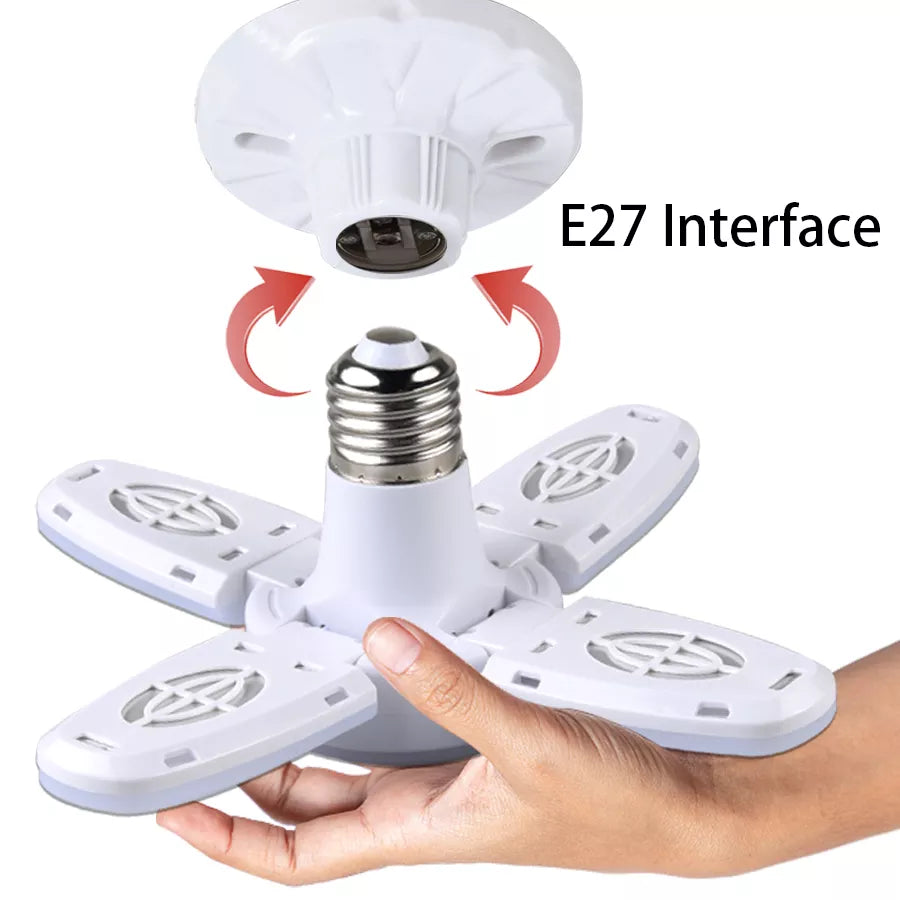 Mini 4+1 fan blade bulb led deformable lamp folding lamp led bulbs