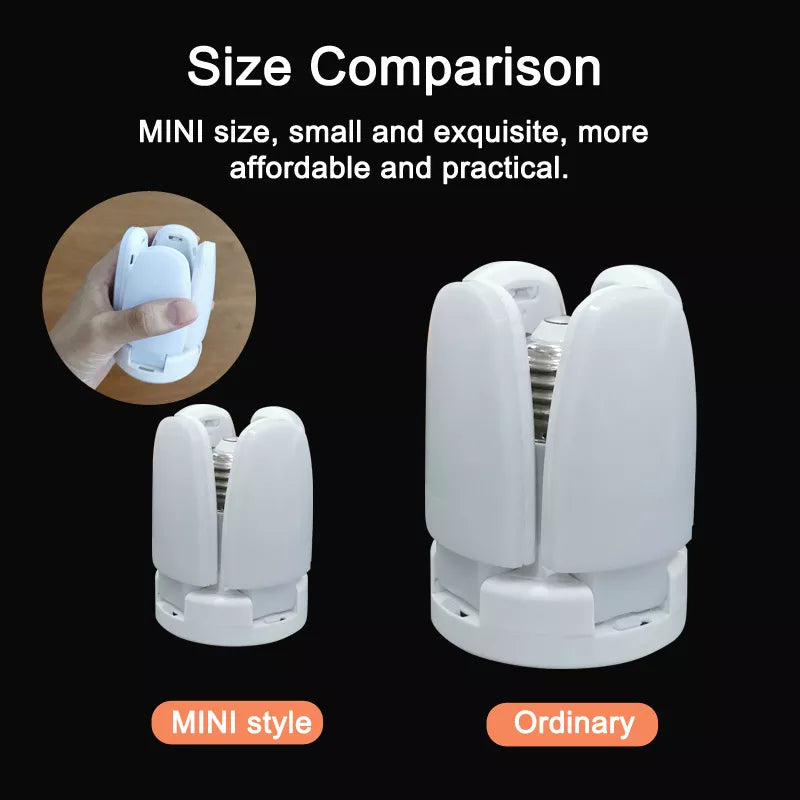 Mini 4+1 fan blade bulb led deformable lamp folding lamp led bulbs