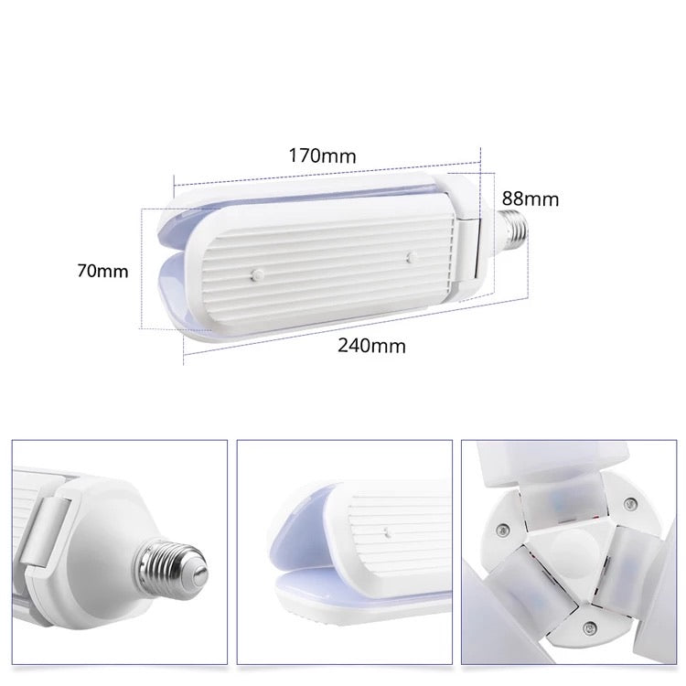 Foldable Lamp 3 Fan Blade Light 45W E27 LED Bulb Prices